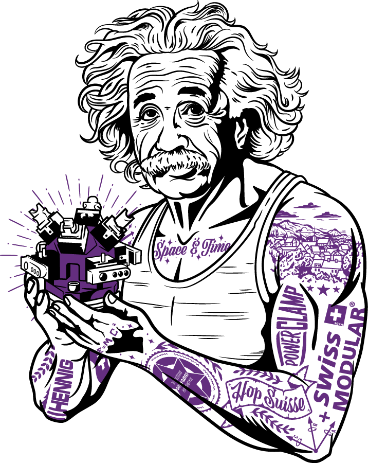 Einstein - Genius Workholding Sticker